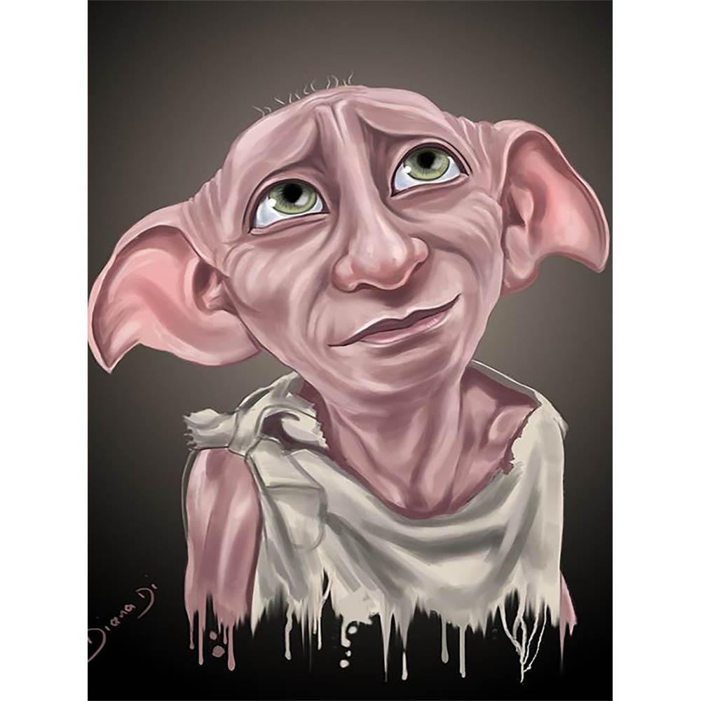 5D DIY Harry Potter Diamond Painting Elf Dobby Hogwarts School of Witchcraft and Wizardry Cross Embroidery Mosaic Art Gift
