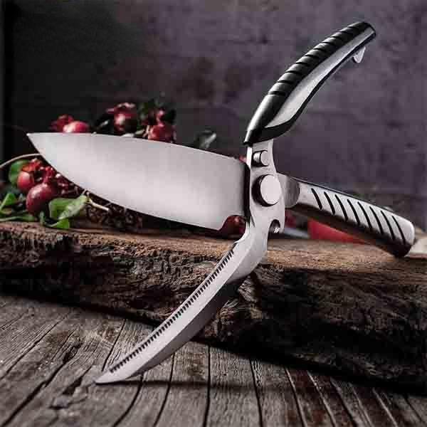 5CR15 Detachable Kitchen Scissors Multifunctional Kitchen Chicken Bone Scissors Bottle Opener