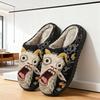 Unisex Cute Cartoon Cotton Home Slippers - Warm and Printed Design