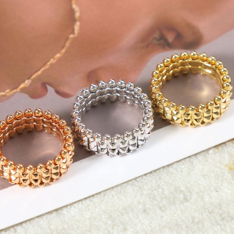 New Hot Brand Vintage Women's Rings Luxury Jewelry for Women Designer Rings Pure 925 Sterling Silver Fashion Bullet Rings
