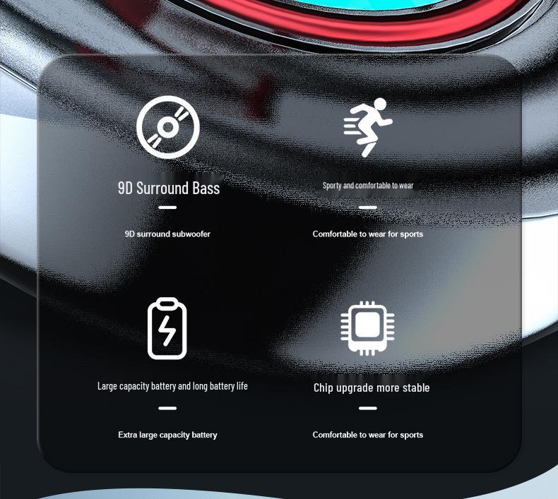 5.3 Wireless Bluetooth Neckband Headphones - Low Latency, High-Quality, Universal for Esports & Gaming
