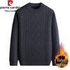 Pierre Cardin Men's Thermal Fleece-Lined Knit Pullover Sweater