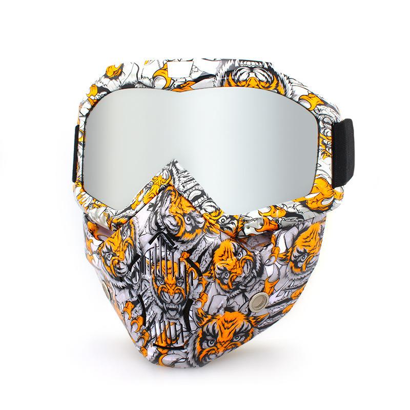 Retro face masks, goggles, off-road motorcycles, racing goggles, outdoor cycling glasses, skiing