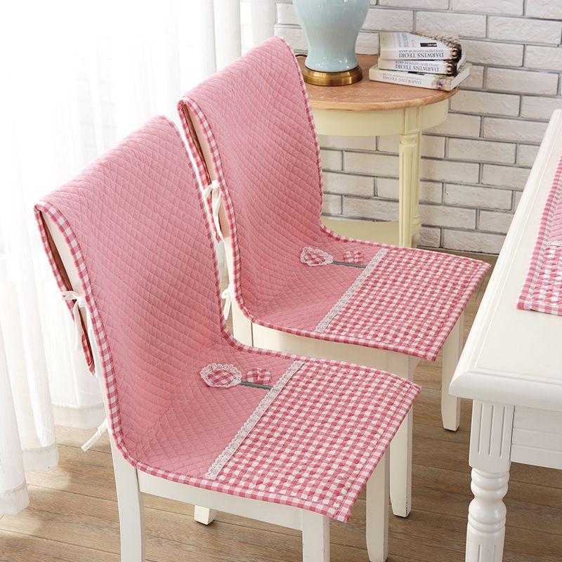 

Cotton Chair Cushion Chair Cover Set One-Piece Chair Cushion All Year Round Non-Slip Dining Table Fabric Cushion Chair Back Integrated Office Teed-Red 45x 120cm [1 Pack]]