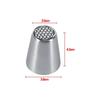 6PCS Piping Tips Set Flower Frosting Tips Nozzles Icing Tips Stainless Steel Flower Cake Icing Piping Nozzles Decorating Tips