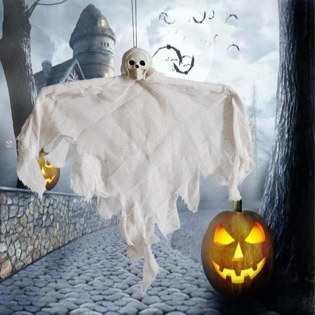 Halloween Hängedekoration, Partydeko, Ornament, Halloweens Skelett fliegend, Gruselig für Terrasse Spukhaus