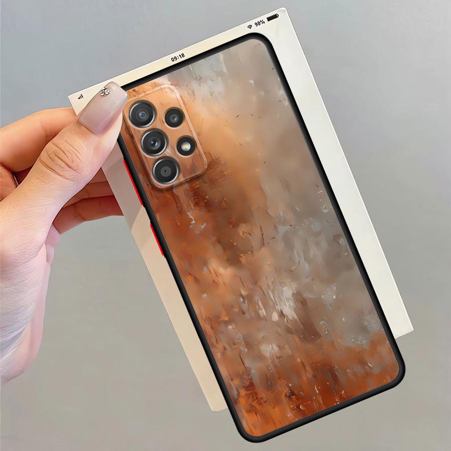 

Мягкий чехол-кейс в ретро-дизайне с эффектом ржавчины для Galaxy A32 A73 A25 A26 A21 A52 A71 A22 A31 A36 A72 A23 A56 Galaxy A23