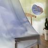 Cortinas transparentes com nuvens abstratas graduais para decoração de sala de estar Cortinas de janela para cozinha Cortinas de tule Voile Organza