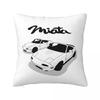 Mazda Miata Mx5 1990 Red Square Pillowcase Cushion Cover Pillow Case Throw Pillow Cover for Home Bedroom Car