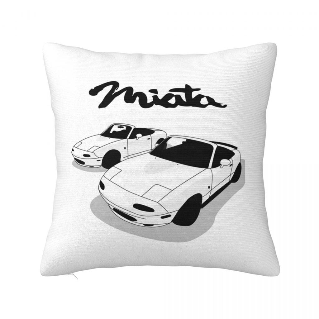 Mazda Miata Mx5 1990 Red Square Pillowcase Cushion Cover Pillow Case Throw Pillow Cover for Home Bedroom Car