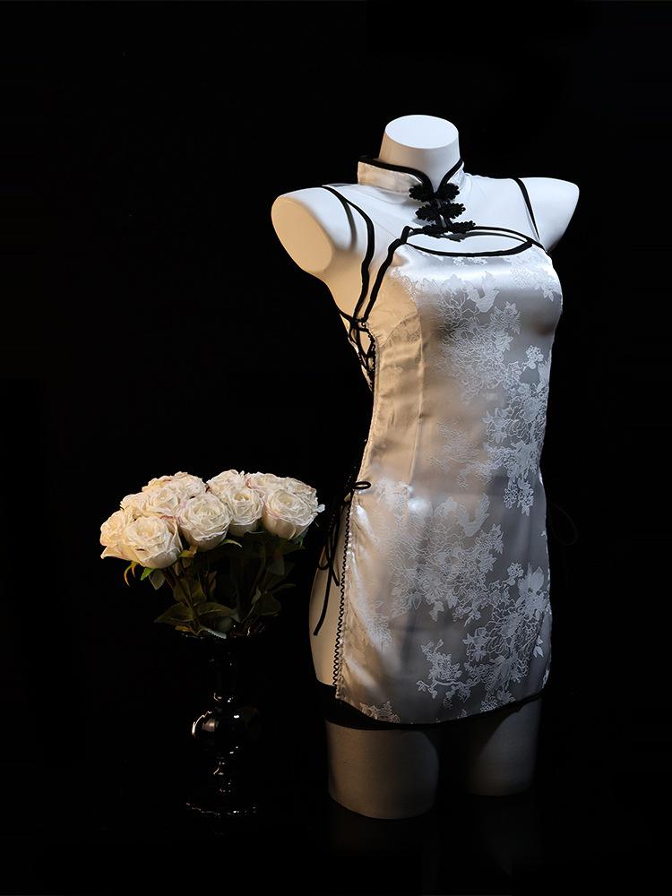 Трендовое ципао 2025 года: Элегантная, игривая парная пижама с очарованием древнего стиля L