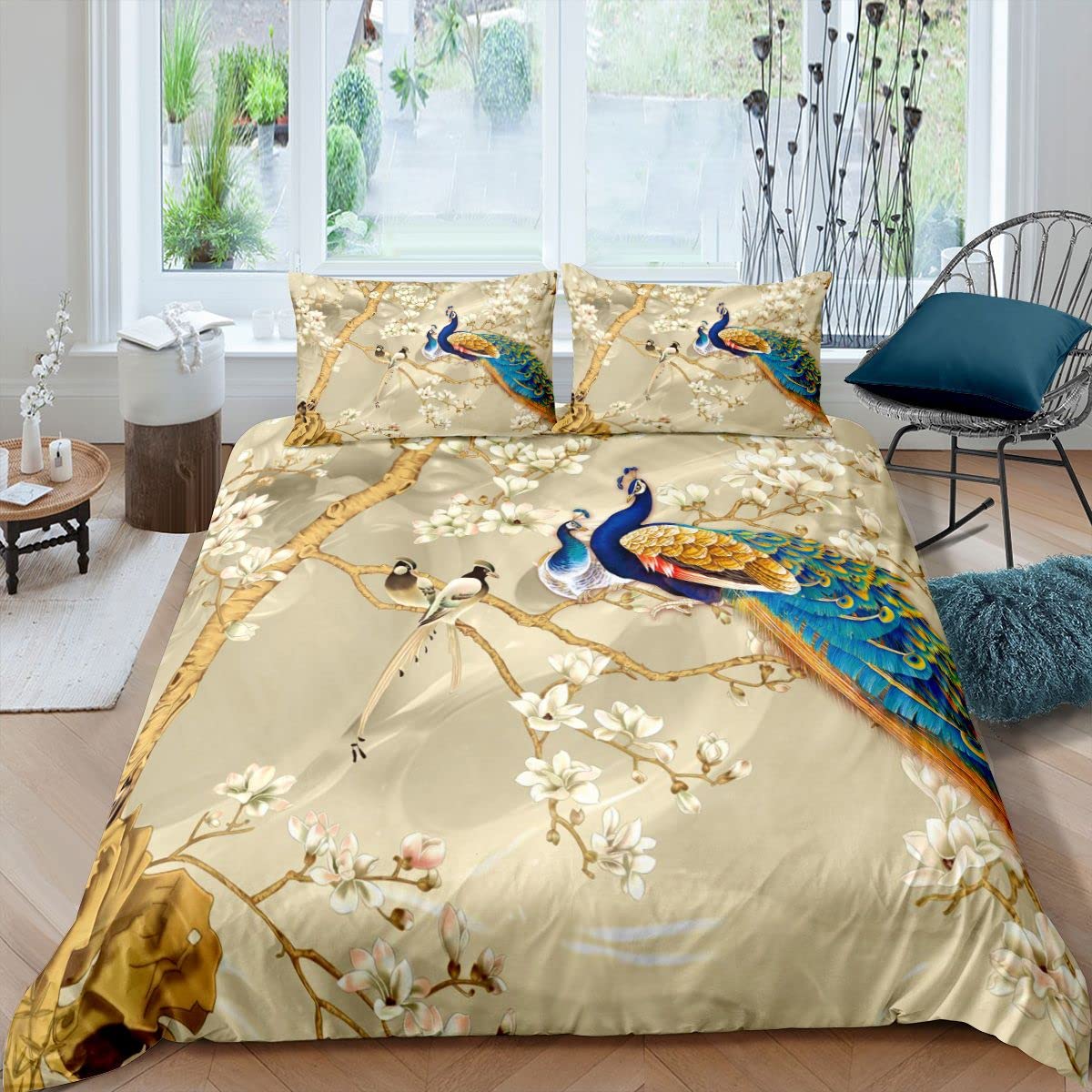 

Comforter Peacock For Teens Adults S Queen Lightweight Down Room Decor 2 S 1 No Comforter Comforter (quilt)-EU Single(135*200cm)3pcs