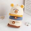 Boys Girls Casual Infant Peaked Hat Cartoon Bear Baby Baseball Cap with Ears Cute Animal Sun Hat For
