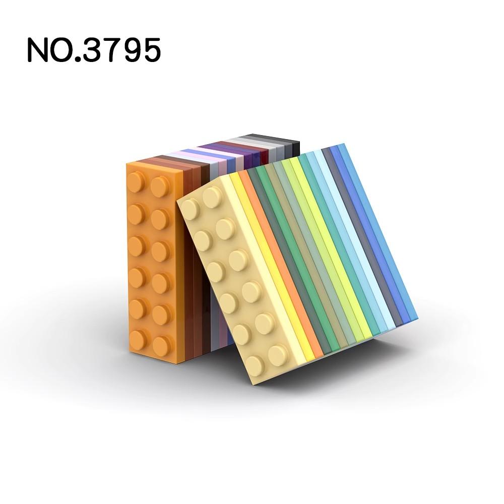 20 Stück MOC Teile 3795 Platte 2 x 6 Kompatible Steine DIY Zusammenbau Bausteine Partikel Kinder Puzzle Gehirnspielzeug Geburtstage Geschenk