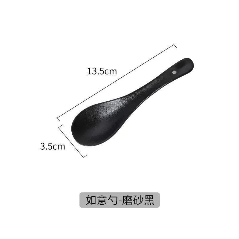 Japanese Black And White High-End Creative Dish Set Plate Ceramic Bowl Western Plate Steak Plate Ceramic Tableware