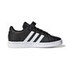 adidas Neo GRAND COURT Breathable Low Top Kids' Skateboarding Shoes Black White Kids' EF0108