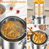 Stainless Steel Frying Pan Deep Fryer Pot with Filter Lids Non-stick Deep Fryer Kitchenware Frying Household for Cooking Kitchen