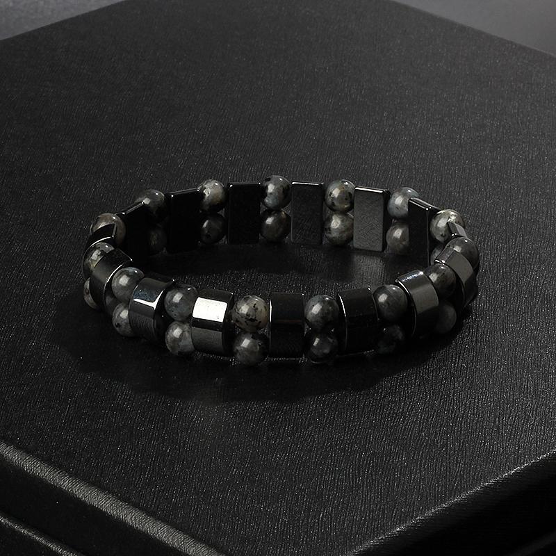 Fashion Wave Hematite Magnetic Bracelet Men Original Beaded Hematite Energy Bracelets for Women Positive Energy Jewelry Pulsera