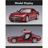 Welly 1/24 Mercedes Benz SLS AMG Alloy Sports Model Diecasts Metal Racing Car Vehicles Model Simulation Collection Kids Toy Gift
