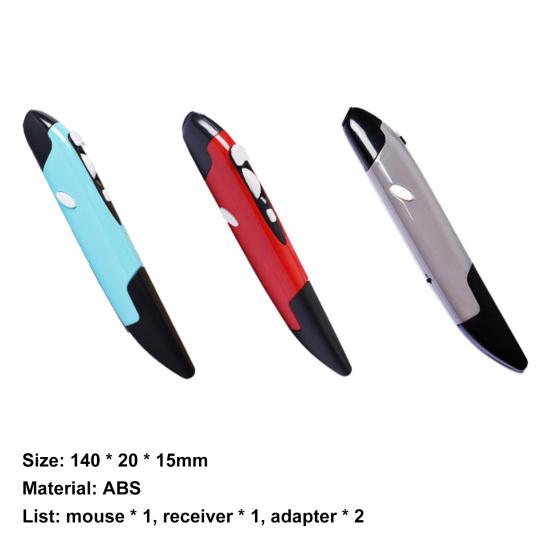 Wireless Mouse Pen 2.4G DPI Adjustable Portable Vertical Pen-shaped Stylus for Computer