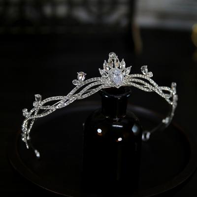 Korean New Style Zircon Wedding Dress Bride Wedding Crown Tiara Crown Tiara Hair Accessories