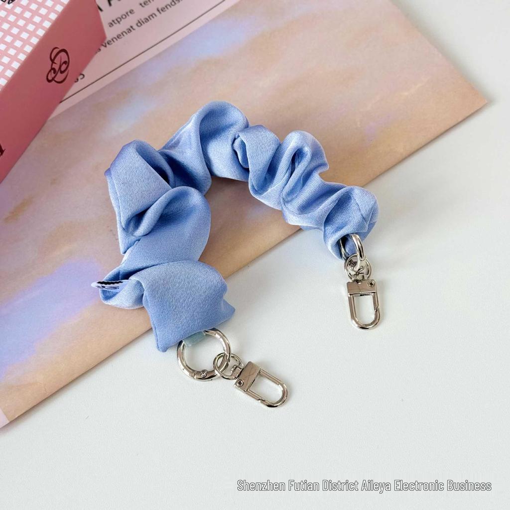 Handheld Double-Ended Buckle Phone Lanyard & Wrist Strap - Elastic Scrunchie with Anti-Loss Design