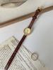 NEW Retro Elegant Women's Watch with Stylish Ray Pattern Dial, Genuine Leather Strap, Quartz Women's Watches Women's Gift
