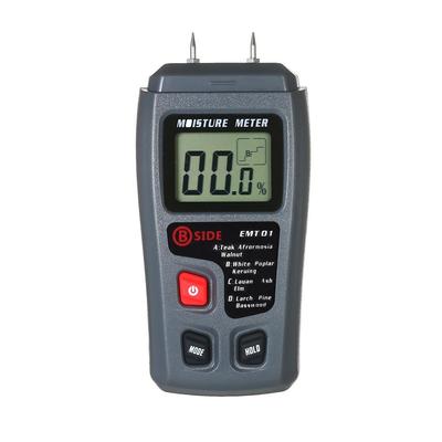 Misuratore di umidità per test dell'umidità del legno 4 modalità Igrometro portatile Tipo a perno Strumento per l'umidità del legno