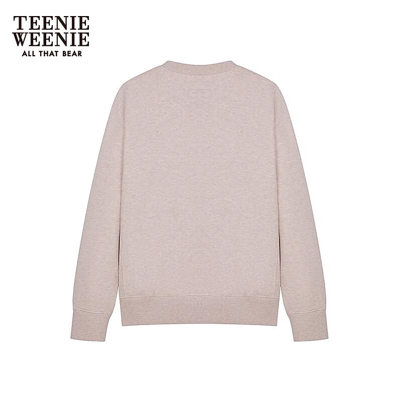 Teenie Weenie Bear Women's Colorblock Embroidered Round Neck Sweatshirt
