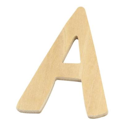 Wooden Letter A FSC Mix Credit, 6cm