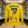 2026 Nová Horká Novinka Cristiano Ronaldo Módní Potisk Vzor Pánské Fanouškovské Památeční Dlouhý Rukáv Dětské Venkovní Sportovní