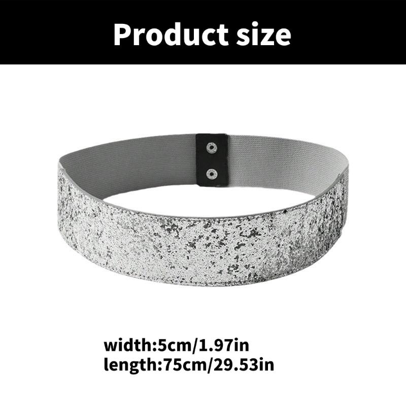 Unique Waist Belt Oversized Underbust Glittering Belt for Stage Dancers Costume Jewelry Waist Body Jewelry Trendy Belt