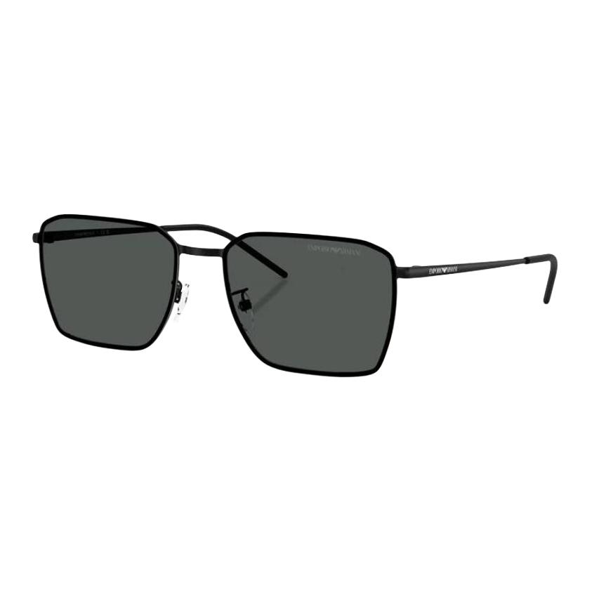 

Emporio Armani Minimalist Fashion Metal Square Sunglasses Men sunglasses Multicolor 0EA2172D Matte Black Frame with Dark Gray Lens 300187