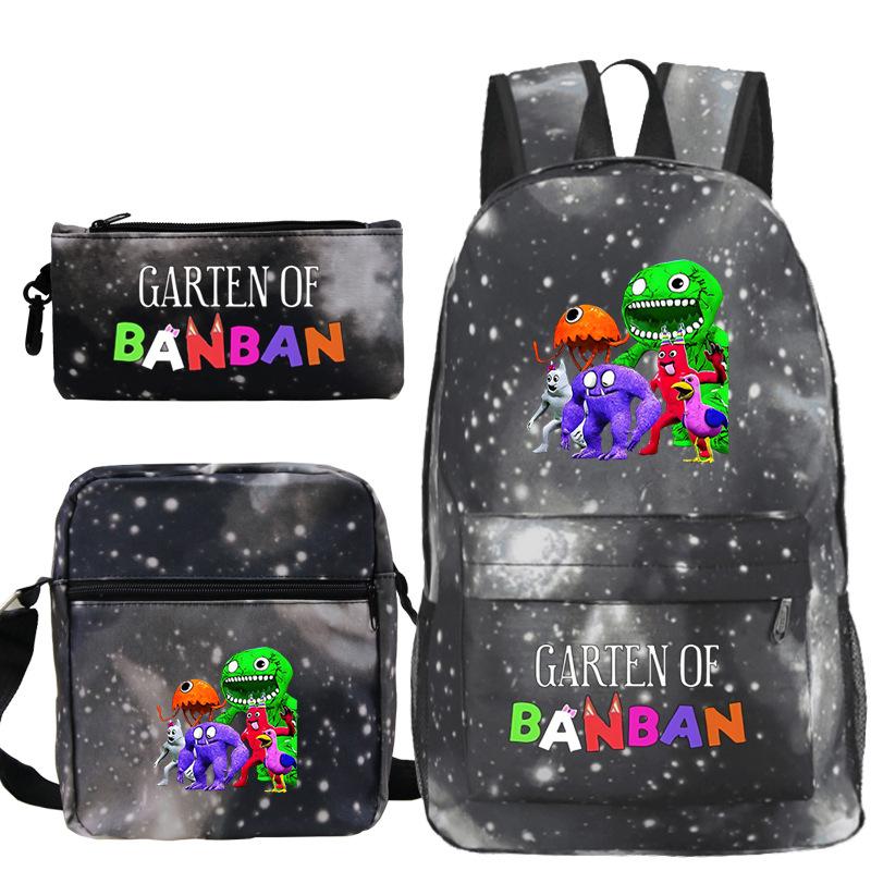 Spotted Garden Primary School Bag Shoulder Bag Pencil Bag Three-piece Set