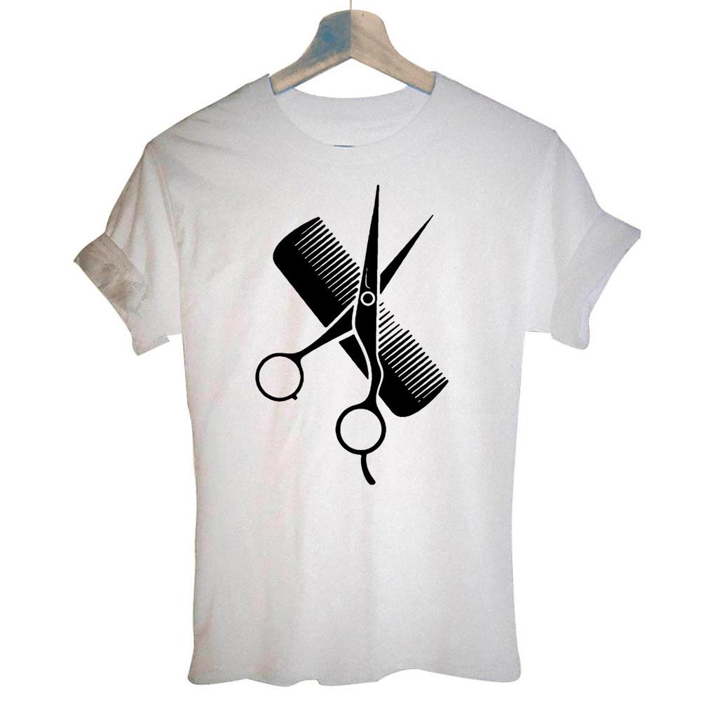 Funny Barber Weapon Scissors T Shirt Hairdresser Barber Hair Stylist Definition Hip Hop Harajuku T-shirt Women Clothing