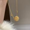 French-style dazzling eight-pointed star compass necklace for women, vintage gold model, light luxury niche high-end layered collarbone chain new