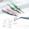 Hochpräzisions-Wimpernpinzette Metall Wimpernverlängerungs-Pinzette Miniatur-Szenen-Aufkleber