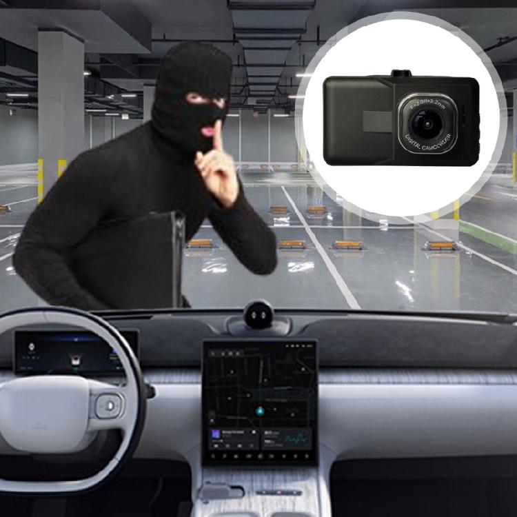 Car Dashboard Camera Driving Recorder 1080P, 3" IPS Display, 170° Wide Angle, Night Viewing Technology Continuous Video