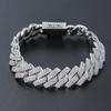 European-American Men's 14mm Zircon Cuban Chain Hip Hop Necklace