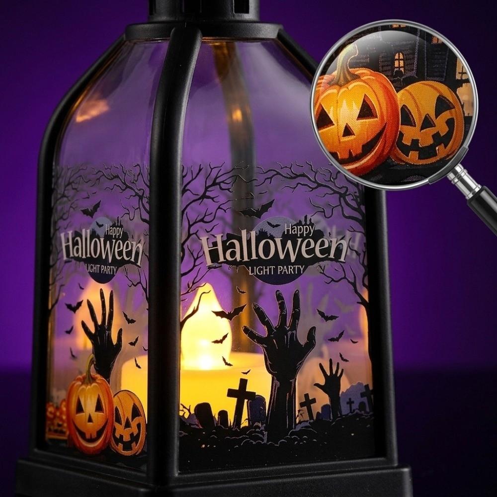 Battery Powered Halloween Lantern Hanging Design Haunted House Light LED Lantern Lamp  Party Props