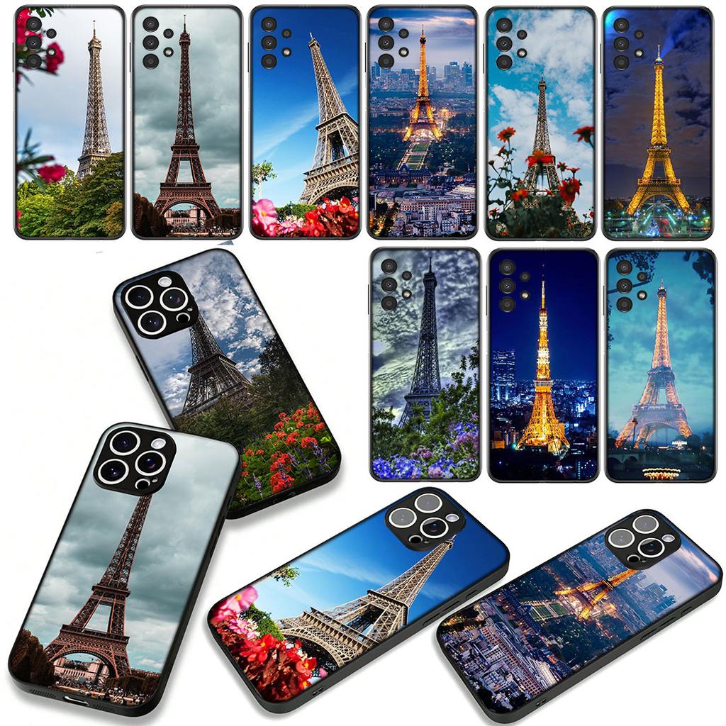 Phone Cover Love Paris Eiffel tower pink Casing for Xiaomi Redmi Note 15 11 9 10 Pro Plus A5 9A 9T 10A 10C 9C NFC 15C 8T Case