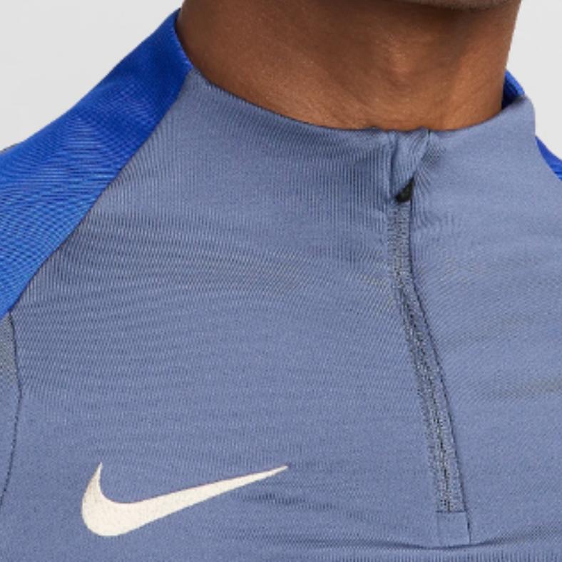 Nike Inter Milan Dri-FIT Slim Fit Moisture-Wicking Quarter-Zip Long Sleeve Retro Football Shirt Men Tops Blue FN9836-492