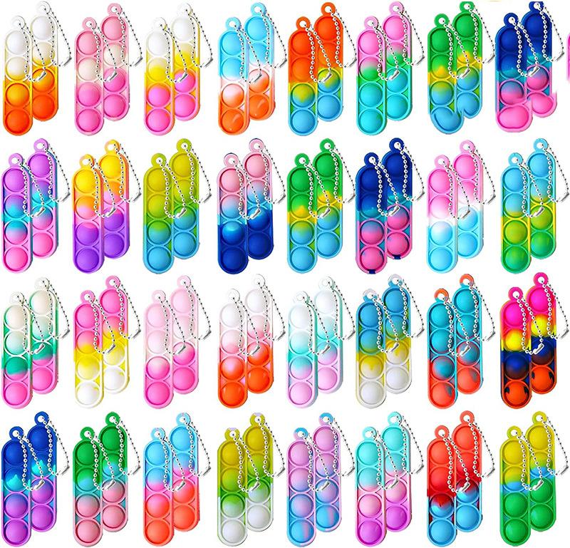 Rat Exterminator Mini Keychain Pendant Backpack Pendant Finger Bubble Music Decompression Toys Fidgettoys
