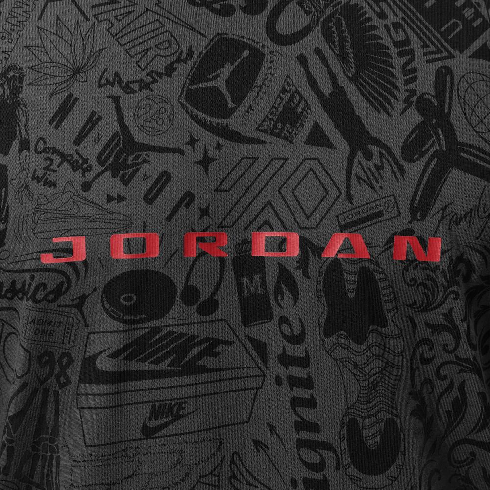 Jordan All Over Print Crew Neck Short Sleeve T-Shirt Men Tops IM9995010
