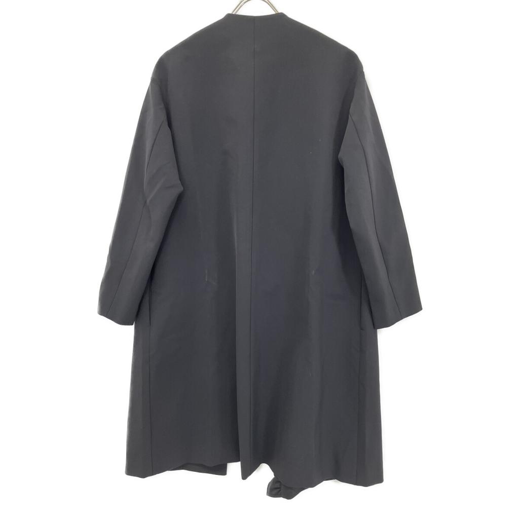 YOKOCHAN YCC-122-173 22AW Black Belted Frill Front Ruffle Coat coat 36 blackUsed