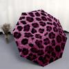Leopard print,Texture Automatic Folding Umbrella Compact 8 Rib Design,Unique Style,Suitable for Everyday Outdoor Use,Perfect Gift for