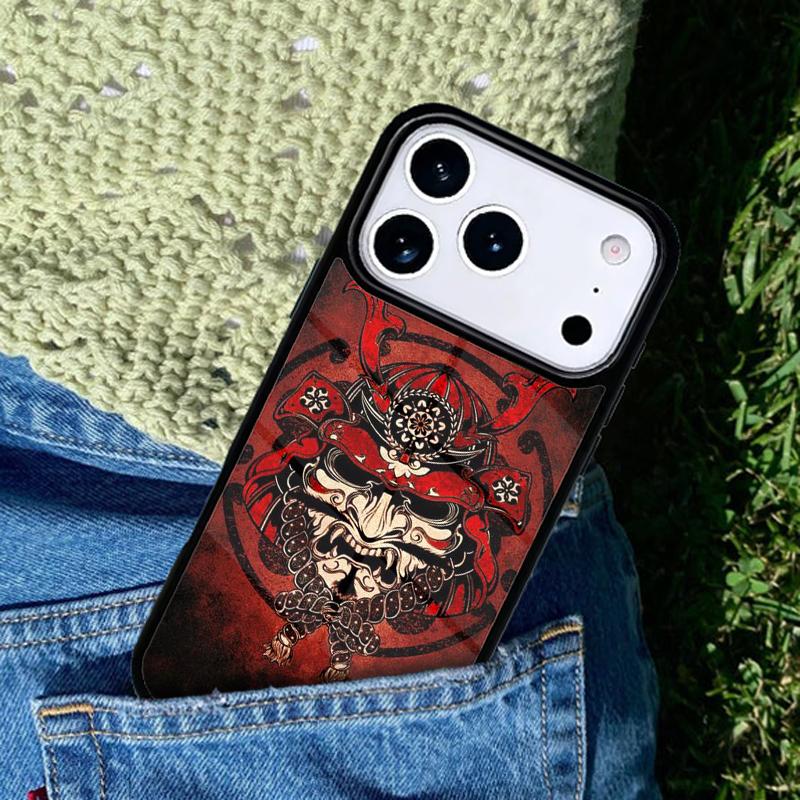Japanese Hannya Mask soft Phone Case For iPhone 17 AIR 16 Pro Max 15 14 Pro 11 12 13 Shockproof Silicone Cover