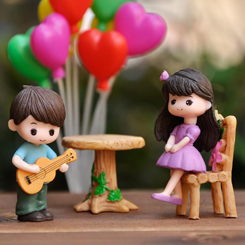 Personality Couple Ornaments Plastic Diy Decoration Creative Cake Ornaments Keychain Pendant