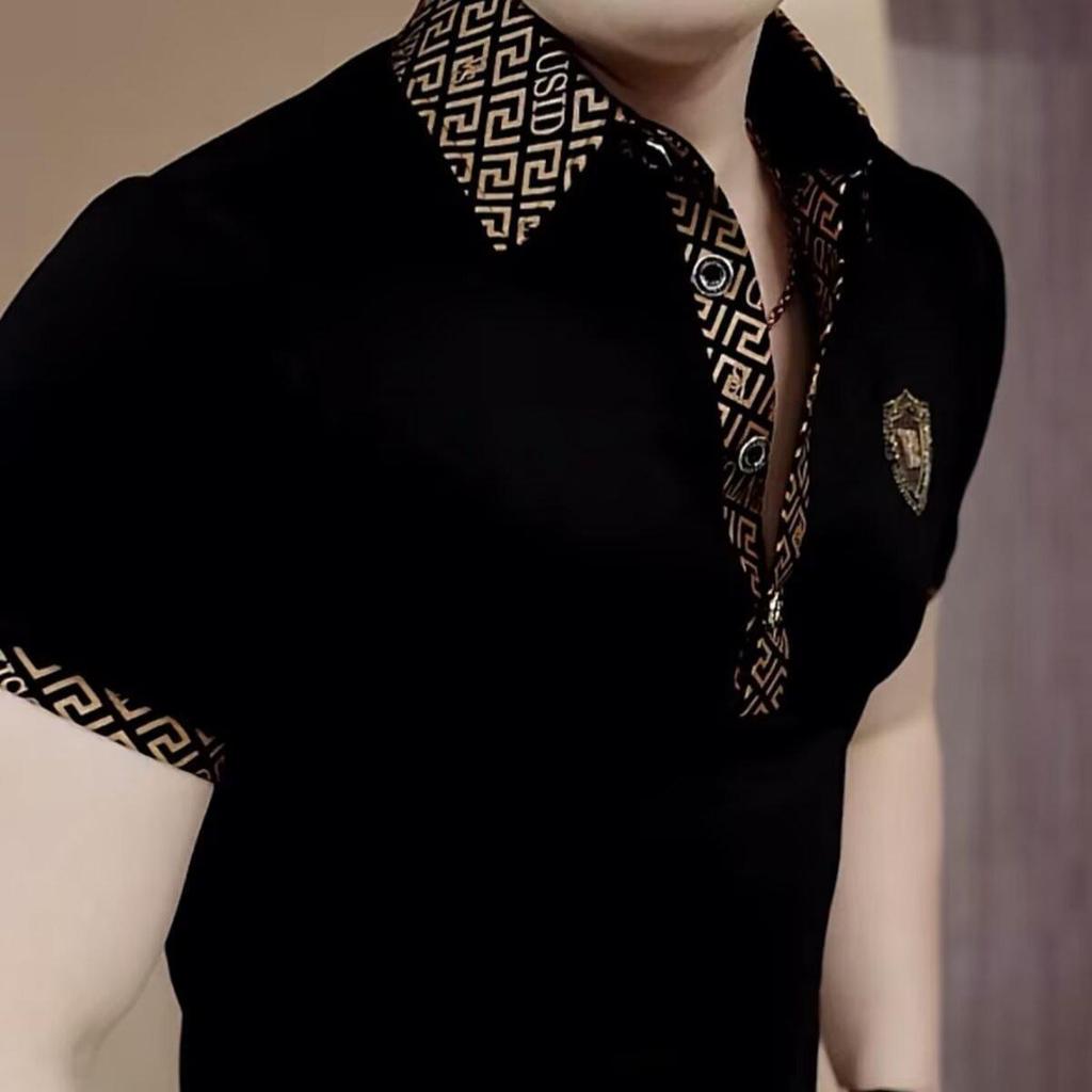 Men's 2026 Summer Trendy Luxury Short-Sleeve Polo Shirt