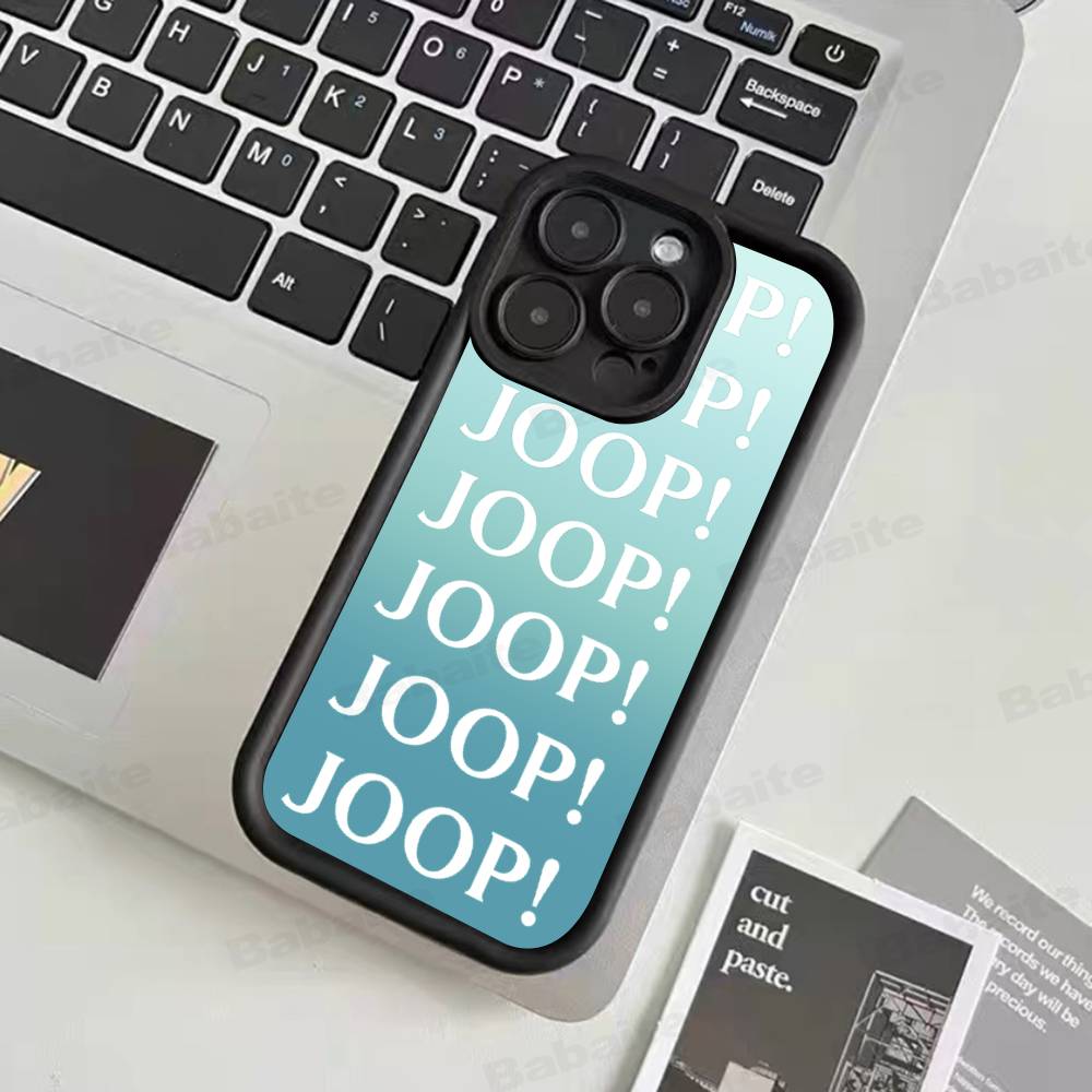 Modemarke J-Joop Handyhülle für iPhone 11 12 13 16 15 17 14 Pro Max Weiche Silikonhülle Funda